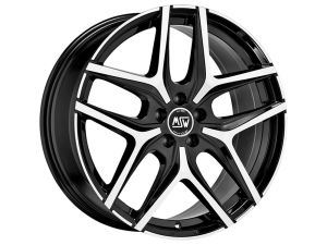 MSW 40 GLOSS BLACK F. POL. Wheel 7,5x19 - 19 inch 5x120 bold circle