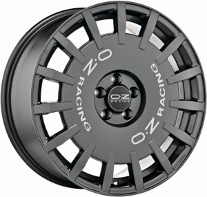OZ RALLY RACING Dark Graphite with silver letters. Wheel 8x17 - 17 inch 5x98 bold circle