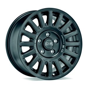 OZ RALLY RAID MATT BLACK+SILVER LETTERING Wheel 8x17 - 17 inch 5x130 bold circle