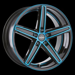 Oxigin 18 Concave light blue polish Wheel 7,5x17 - 17 inch 5x114,3 bold circle