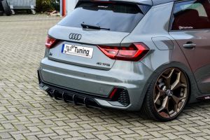 Noak rear diffuser stripes milled/diffuser fits for Audi A1 GB