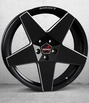 Borbet A  black matt Wheel 7,5x17 inch 4x100 bolt circle