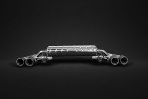 Exhaust system with valves and progammable controller CES-3,  Carbon Endpipes and middle silencer spare pipes fits for BMW F90