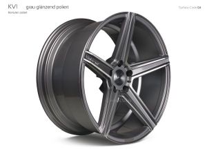 MB Design KV1 grey shiny polished Wheel 9.5x19 - 19 inch 5x130 bolt circle