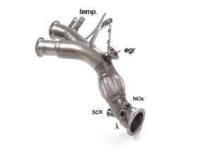 Ragazzon Stainless steel cat repl .. fits for BMW Serie5 G30-G31
