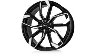 RC RC34 black glossy full polished (SGVP) Wheel 8,5x20 - 20 inch 5x110 bolt circle