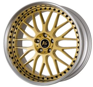Work Wheels VS XX Gold (GLD) with black rim bolts Wheel 10x20 - 20 inch 5x115 bold circle
