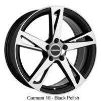 Carmani 16 Anton black polish Wheel 6,5x16 - 16 inch 5x112 bold circle