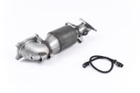 Milltek Cast Downpipe with HJS High Flow Sports Cat fits for Honda Civic yoc. 2015 - 2017