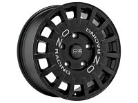 OZ RALLY RACING VAN MATT BLACK + SILVER LETTERING Wheel 8x18 - 18 inch 5x120 bold circle