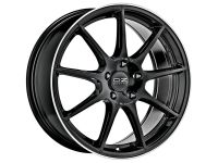 OZ VELOCE GT GLOSS BLACK D. CUT+SI Wheel 8x18 - 18 inch 5x108 bold circle