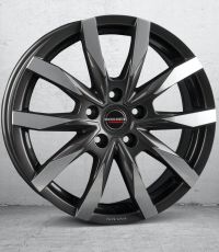 Borbet CW 5 mistral anthracite glossy polished Wheel 7,5x18 inch 5x112 bolt circle