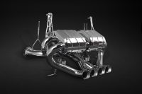 Capristo sports exhaust system with valves, remote kit and carbon-stainless frame fits for Lamborghini Aventador