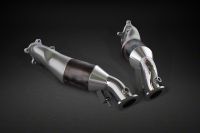Capristo sports-down pipes (L/R) without cats fits for Nissan GTR MK3