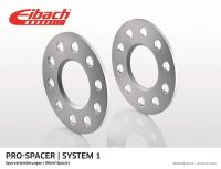 Eibach wheel spacers fits for Saab 9.3 KOMBI (YS3F) / 9.3 ESTATE (YS3F) 60 mm widening spacers silver eloxed