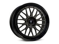 MB Design LV1 Center black matt/Edge shiney black Wheel 8,5x19 - 19 inch 5x110 bolt circle