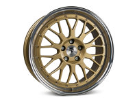 MB Design LV1 Gold shiny polished Wheel 8.5x19 - 19 inch 5x110 bolt circle