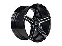 MB Design KV1 black shiny polished Wheel 12x20 - 20 inch 5x130 bolt circle
