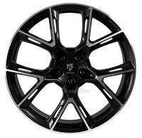 MB Design KX1 shiny black polished Wheel 9x21 - 21 inch 5x114,3 bolt circle