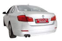 Remus sport exhaust with 2 tip(s) Ø 84 mm Street Race fits for BMW 5er F11 3,0l 6 Cyl, 190kw