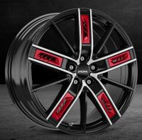 RONAL R67 Red Left                                                           JETBLACK-frontpolished          8.0x18 / 5x114,3