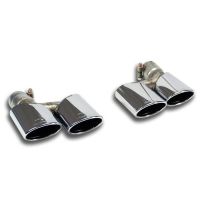 Supersprint Endpipe kit Right - Left 120x80 fits for MERCEDES C204 C 250 CGI Coupé (204 Hp) 11 -