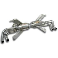 Supersprint Rear exhaust -Racing- Right - Left 4 exits - (Replaces the main catalytic converter - fits to the stock endpipes) fits for LAMBORGHINI HURACAN LP 610-4 Coupè / Spider 5.2i V10 2014 -