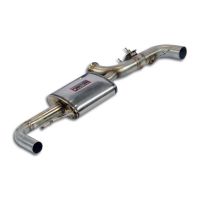 Supersprint Rear sport muffler  right-left Dual Sound, with valve fits for MERCEDES X118 CLA 250 Shooting Brake (2.0T - 224 PS) 2020 -> (mit klappe)