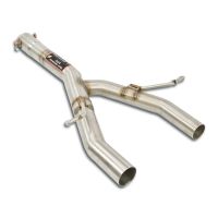 Supersprint middle pipe Y-Pipe fits for MERCEDES R173 SLC 300 Final Edition (245 PS - Modelle mit GPF) 2019 -> (mit klappe)