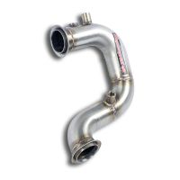 Supersprint Turbo Downpipe - (replaces diesel soot filter) - With sensor bungs - (Euro 5B engine) fits for SEAT LEON 5F 2.0 TDI (150 Hp - incl. FR) 2013 -